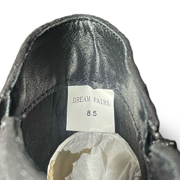 DREAM PAIRS Zoey 2,  Low Heel Chunky Ankle Boots, Faux Suede, Size 8.5, NWB - Picture 5 of 11